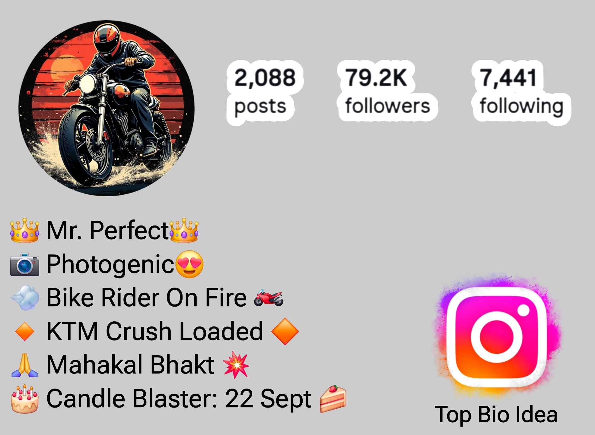 Bike Rider Bio For Instagram