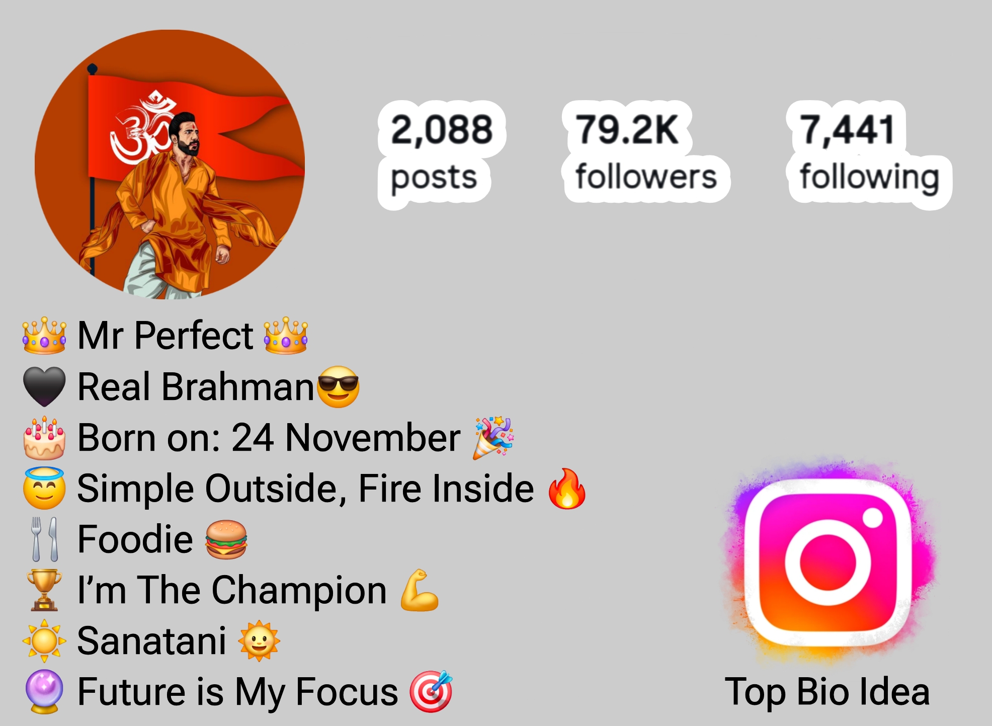 Brahman Bio For Instagram