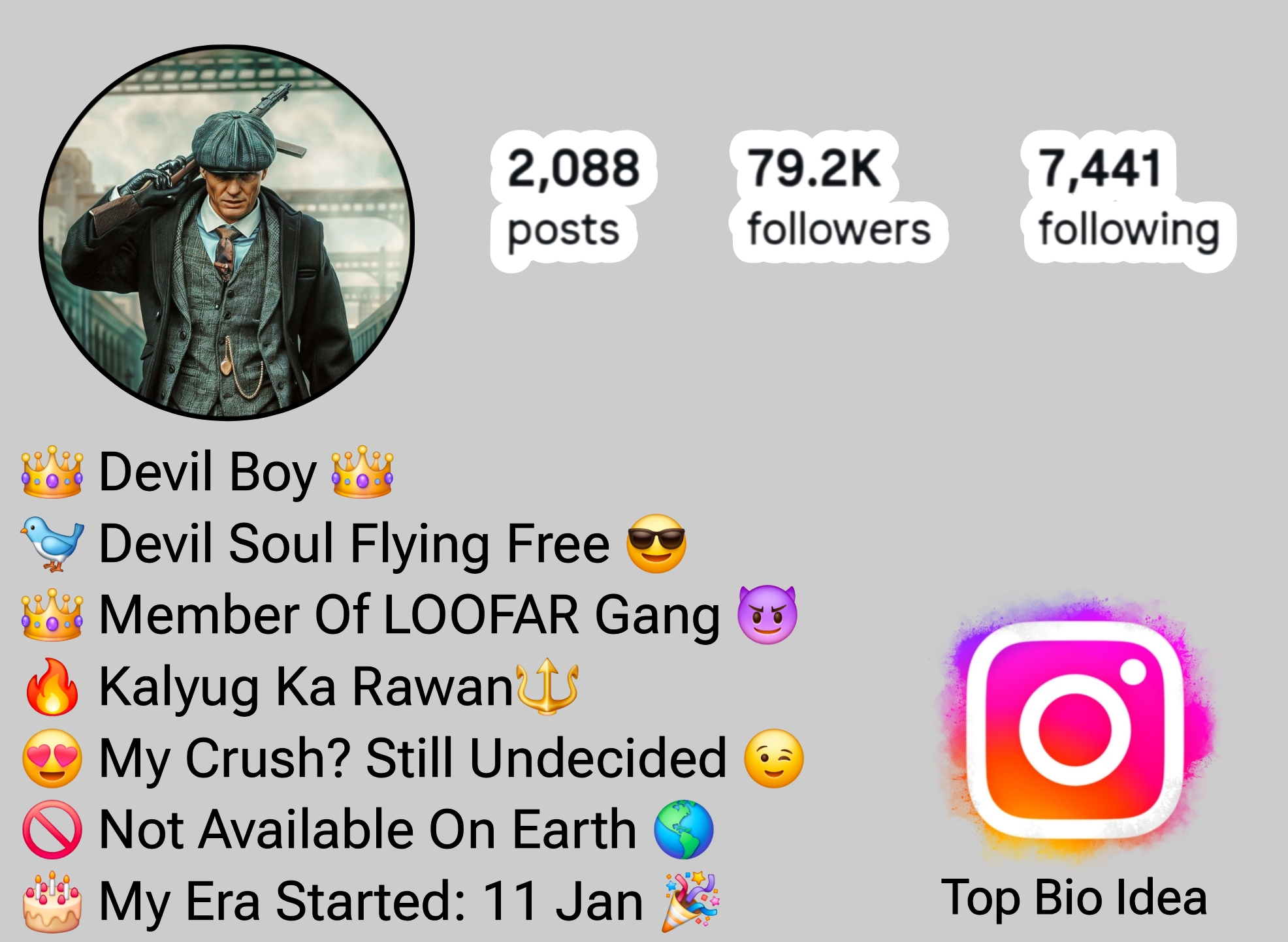 Gangster Bio For Instagram