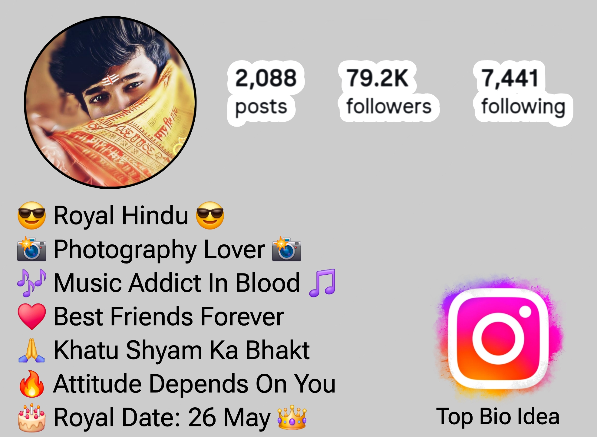 Kattar Hindu Bio For Instagram