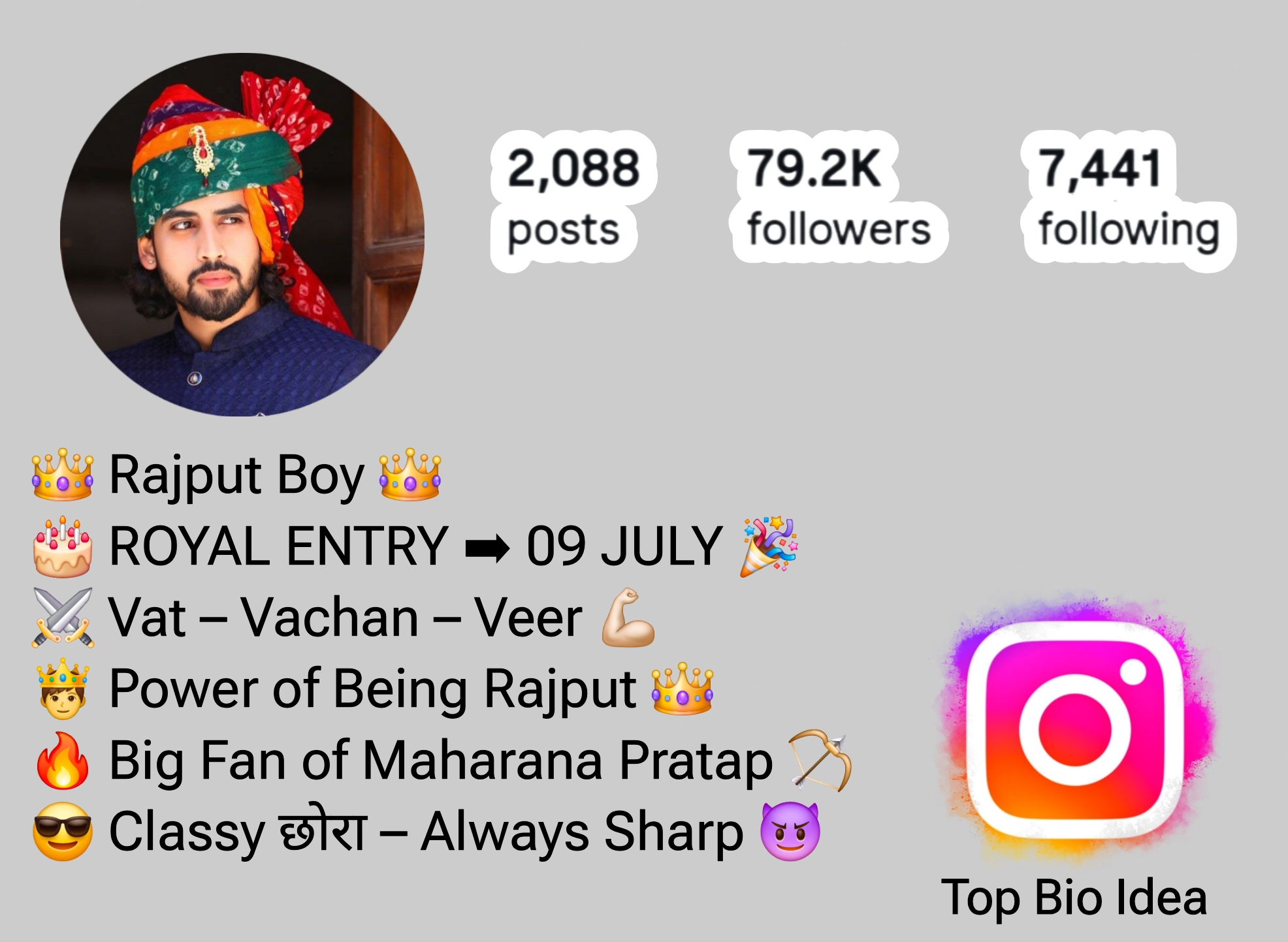 Rajput Bio For Instagram