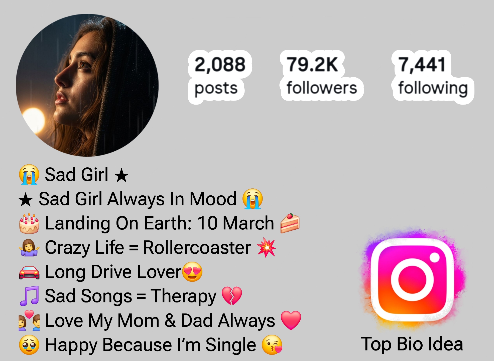 Sad Bio For Instagram