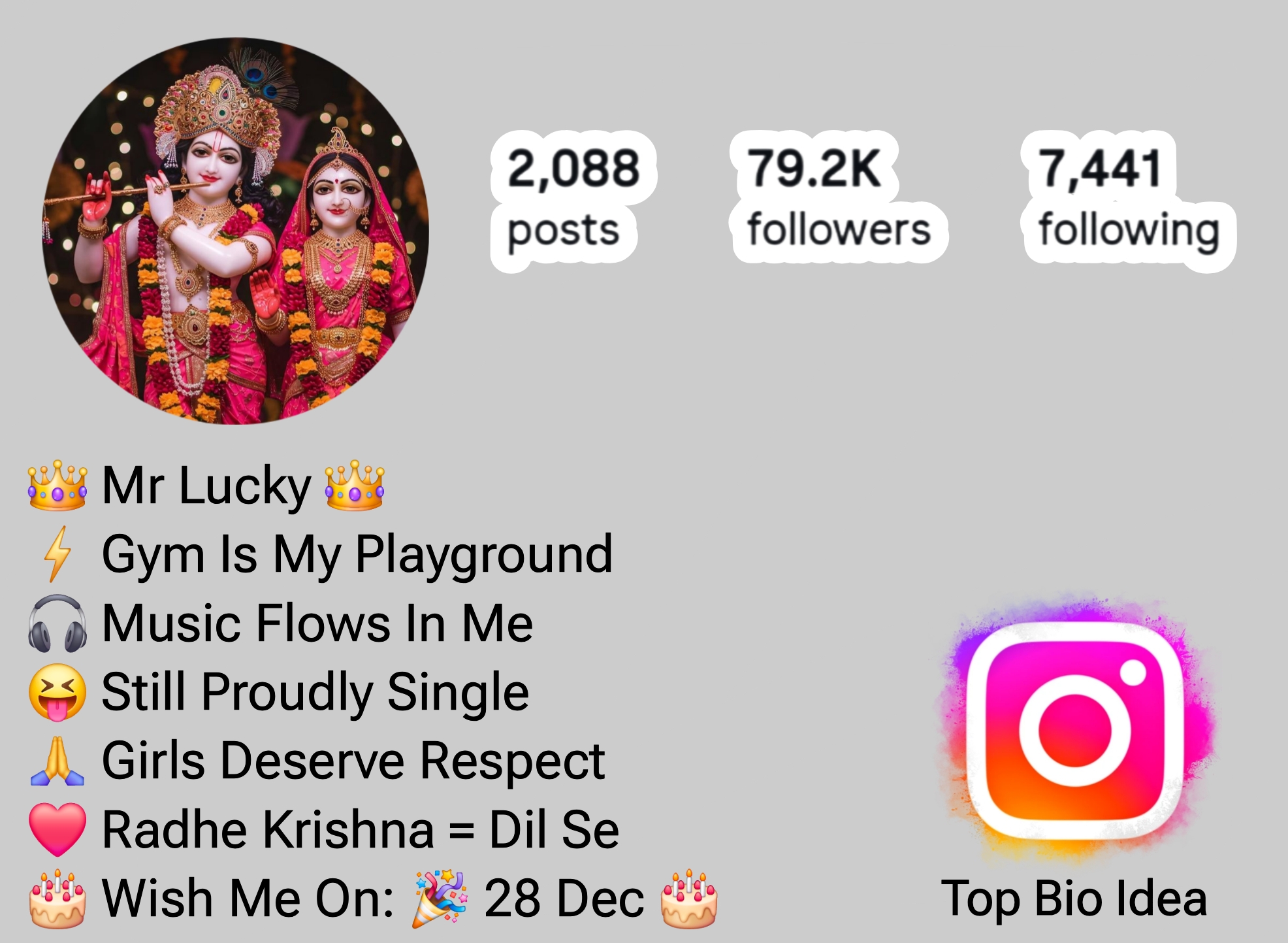 Shree Krishna Bio For Instagram