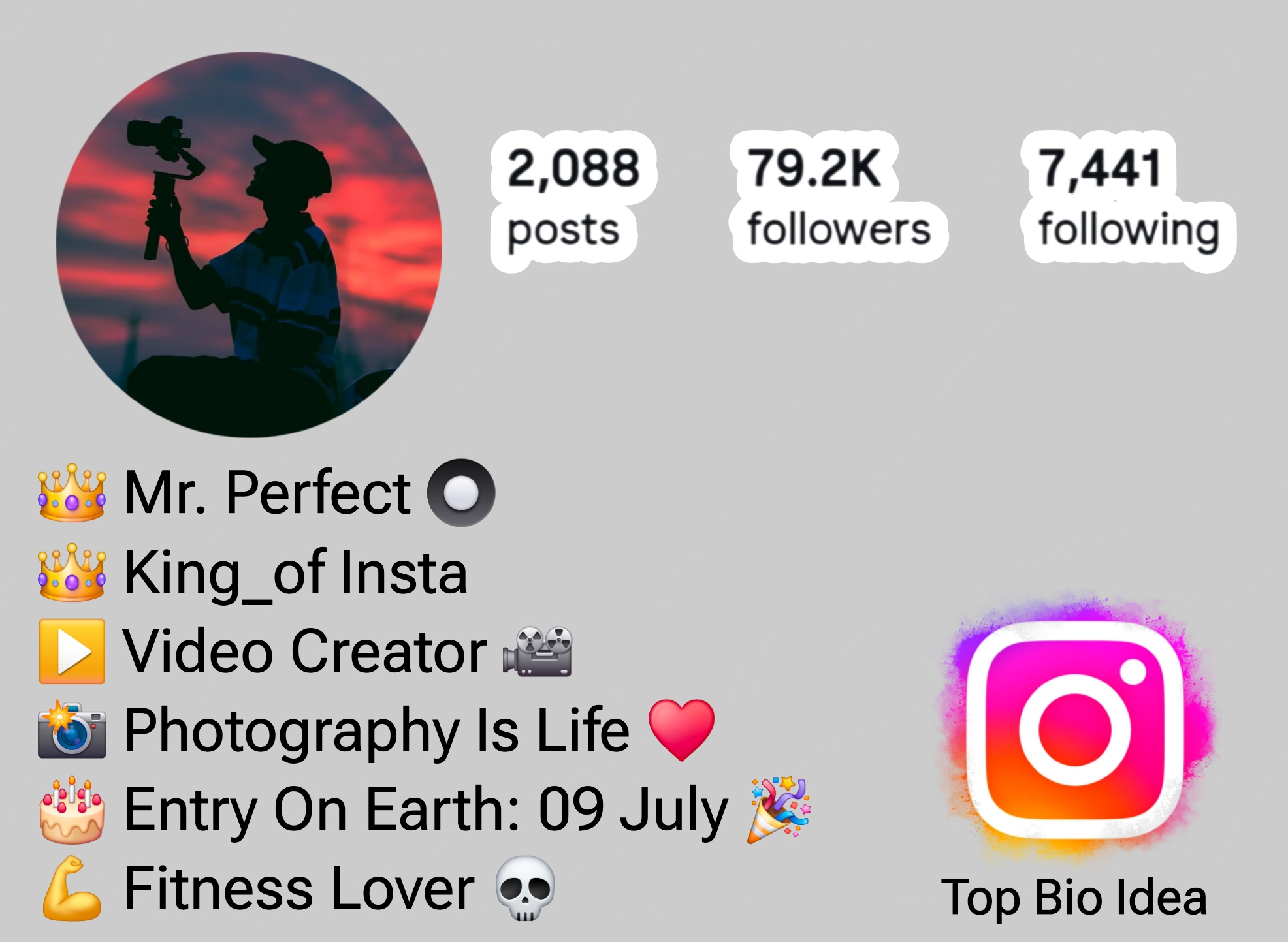 Video Creator Bio For Instagram