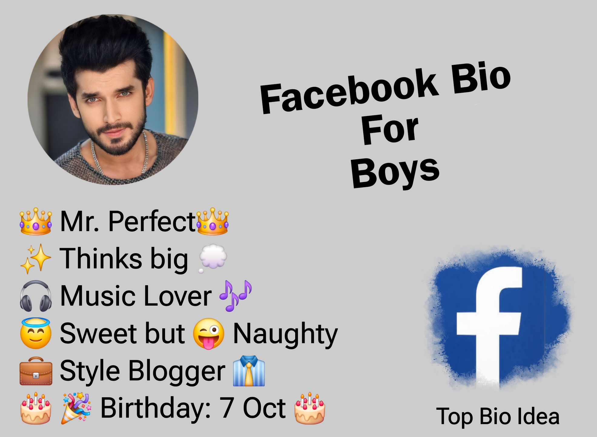 Facebook Bio For Boys