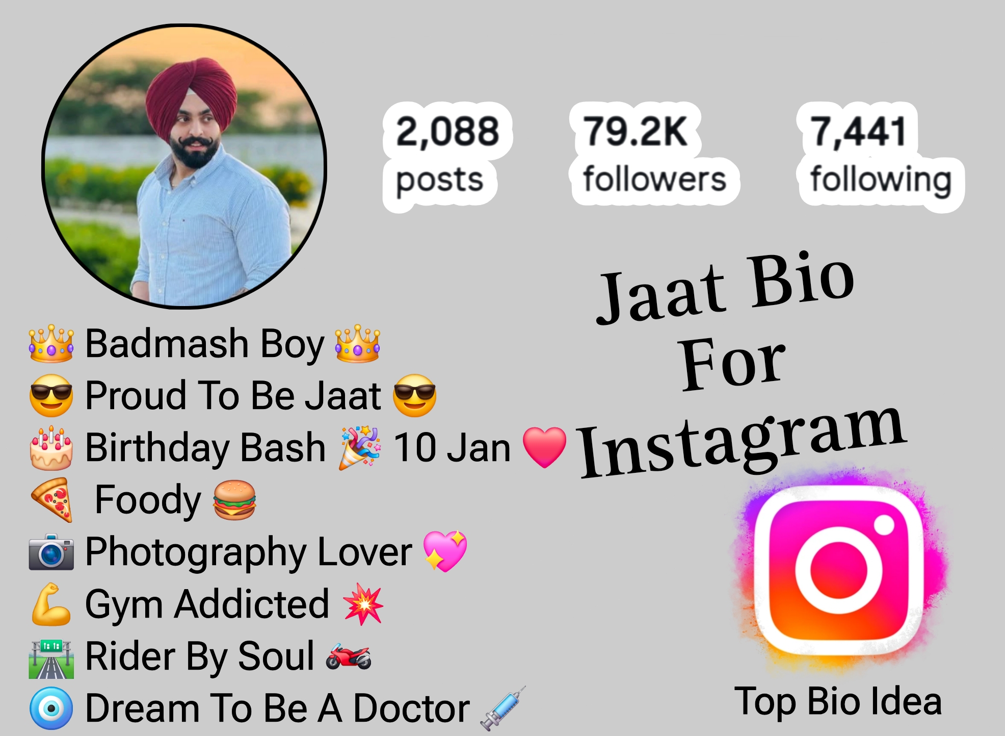 Jaat Bio For Instagram