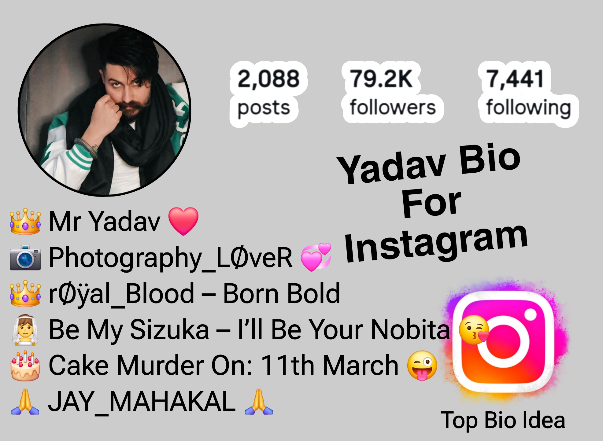 Yadav Bio For Instagram
